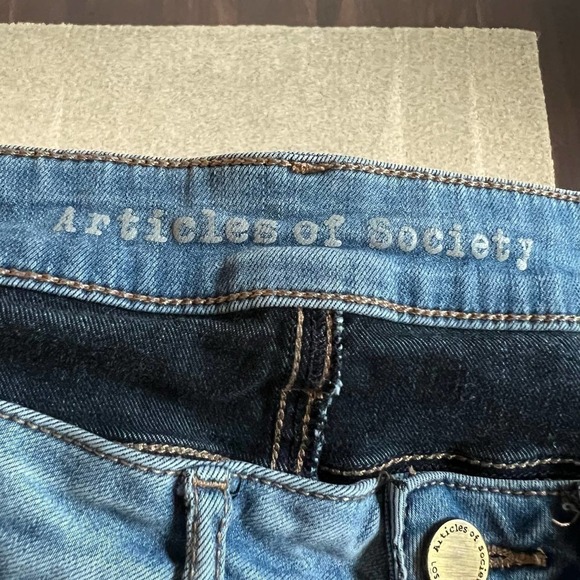 ARTICLES of Society Heather High Rise Skinny Ankle Jeans Distressed Stretch 26 - Picture 6 of 8